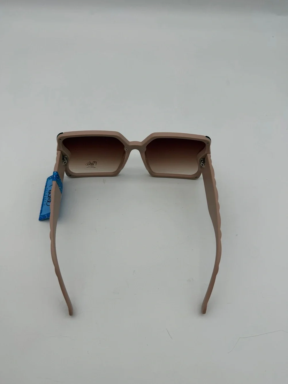 Mackie by Bob Mackie OversizedSquare Sunglasses Beige Gradient Lens UVProtection